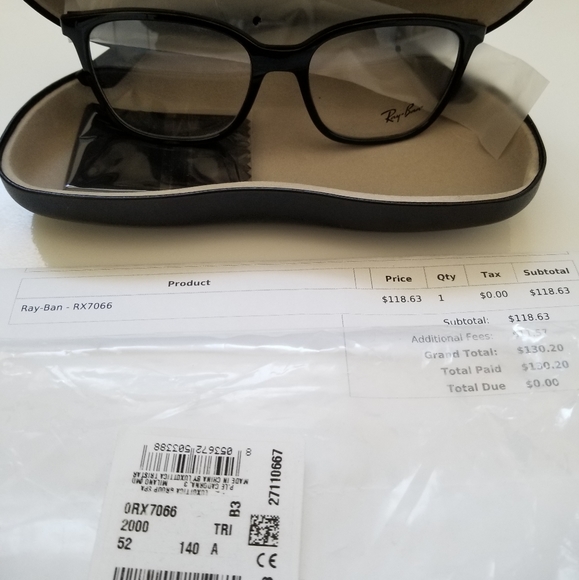 Ray Ban RX frames -black - Picture 2 of 5